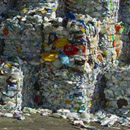 Balles de déchets d'emballages plastiques 